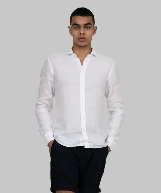 Indigo Bow 33  Hemd Slim Fit Heren Wit