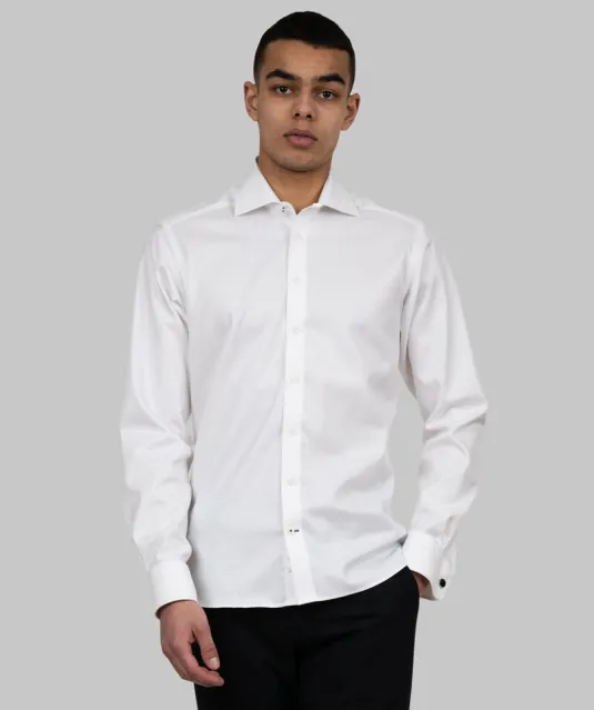 Black Bow 60  Hemd Slim Fit Heren Wit