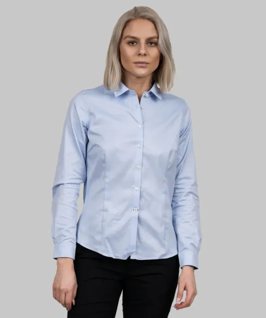 Black Bow 60  Hemd Dames Lichtblauw