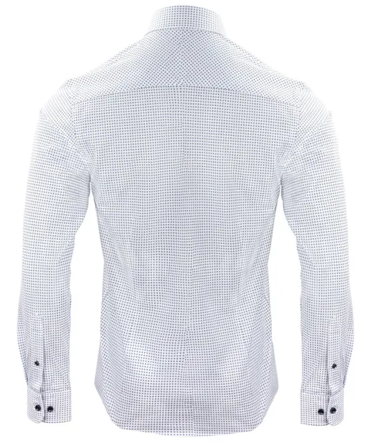 Indigo Bow 131  Hemd Regular Fit Heren Hemelsblauw print