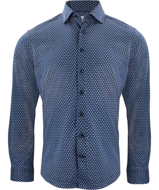 Indigo Bow 131  Hemd Regular Fit Heren Marine print