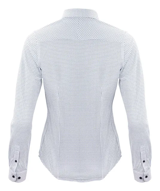 Indigo Bow 131 Hemd Dames Hemelsblauw print