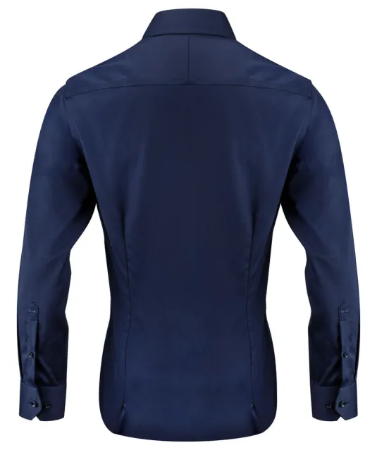 Purple Bow 146  Hemd Slim Fit Heren Donkerblauw mêlée