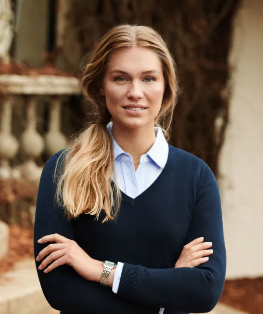 Ashland V  Gebreide Sweater Dames Grijs mélée