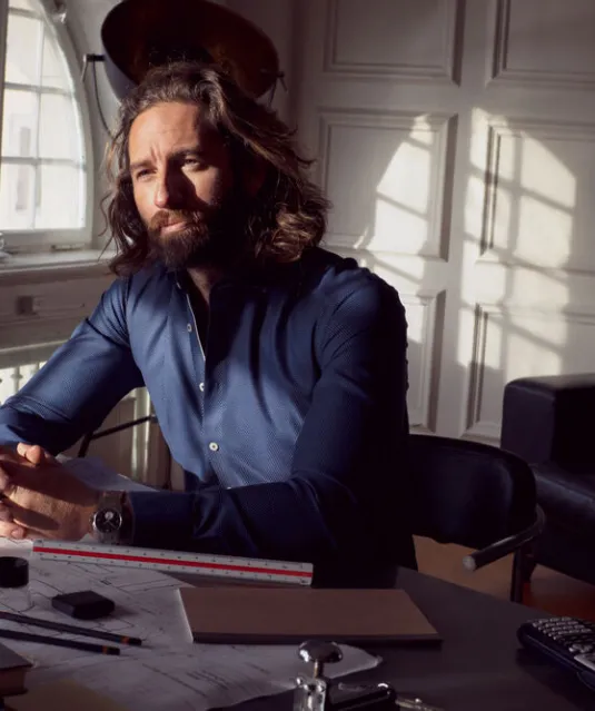 Purple Bow 49  Hemd Slim Fit Heren Marine