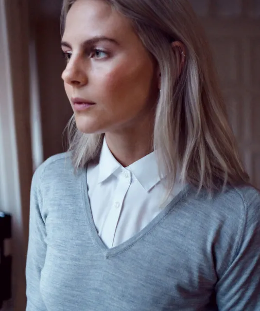 Yellow Bow 50  Hemd Dames Wit