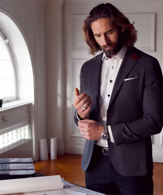 Red Bow 20  Hemd Slim Fit Heren Wit/marine