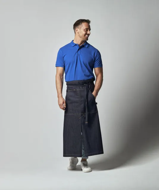 POLO PIQUE MAN - GOTS GECERTIFICEERD Blauw