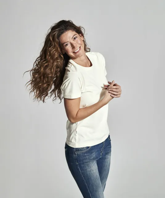 T-SHIRT LADY - GOTS GECERTIFICEERD Ecru