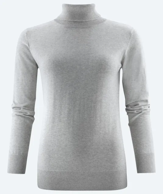 Ashland Turtle Gebreide Sweater Dames Grijs mélée