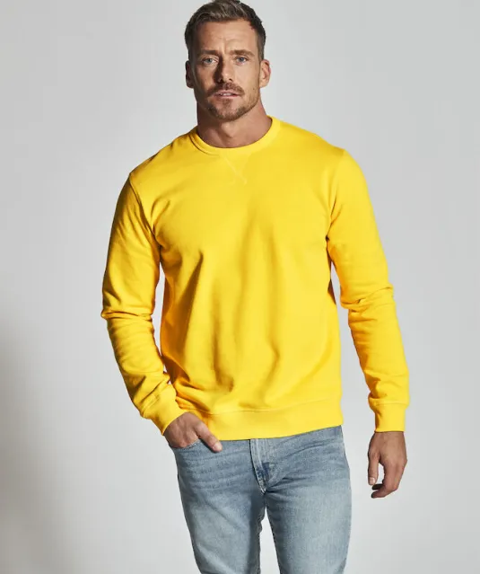 SWEATER CREW NECK UNISEX - GOTS GECERTIFICEERD Wit
