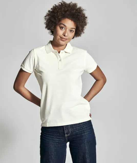 POLO PIQUE LADY - GOTS GECERTIFICEERD Wit