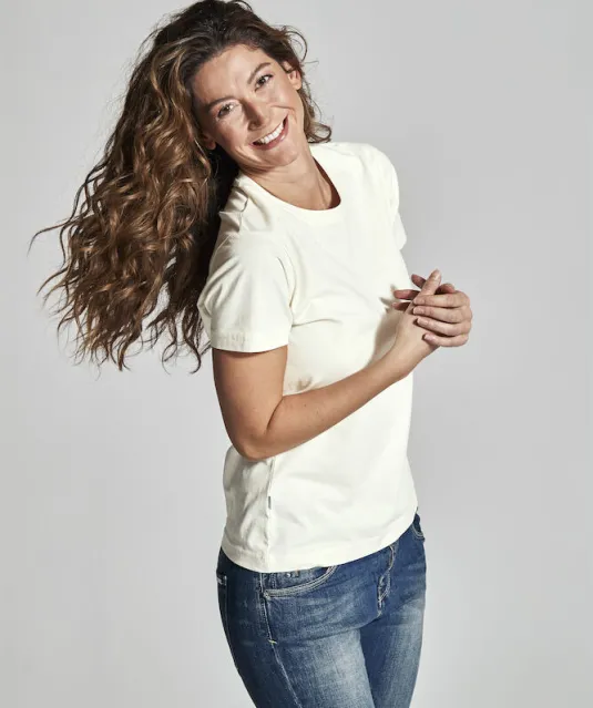 T-SHIRT LADY - GOTS GECERTIFICEERD Wit