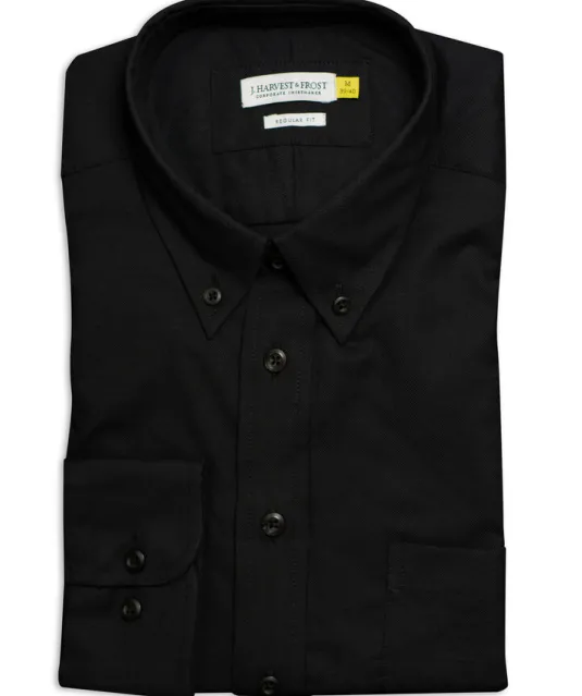 Yellow Bow 54  Hemd Regular Fit Heren Zwart