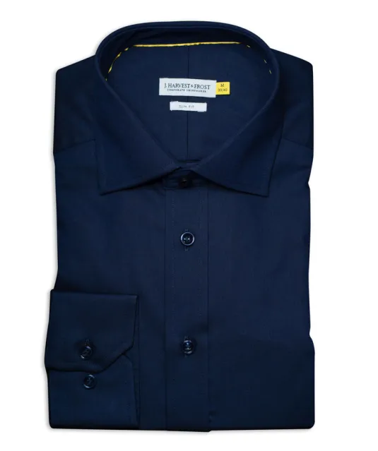 Yellow Bow 50  Hemd Slim Fit Heren Marine