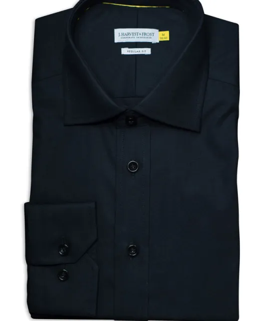 Yellow Bow 50 Hemd Regular Fit Heren Zwart