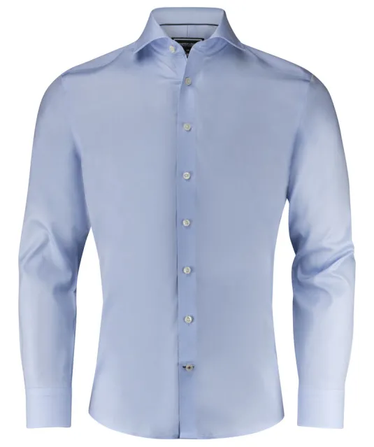 Black Bow 60  Hemd Slim Fit Heren Lichtblauw