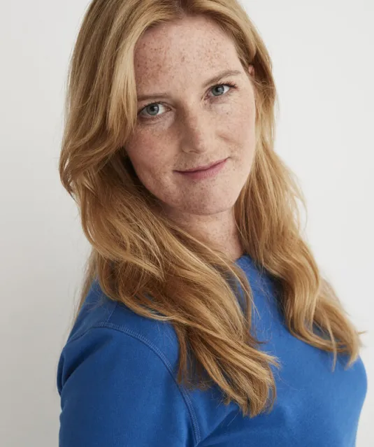 SWEATER CREW NECK LADY - GOTS GECERTIFICEERD Blauw