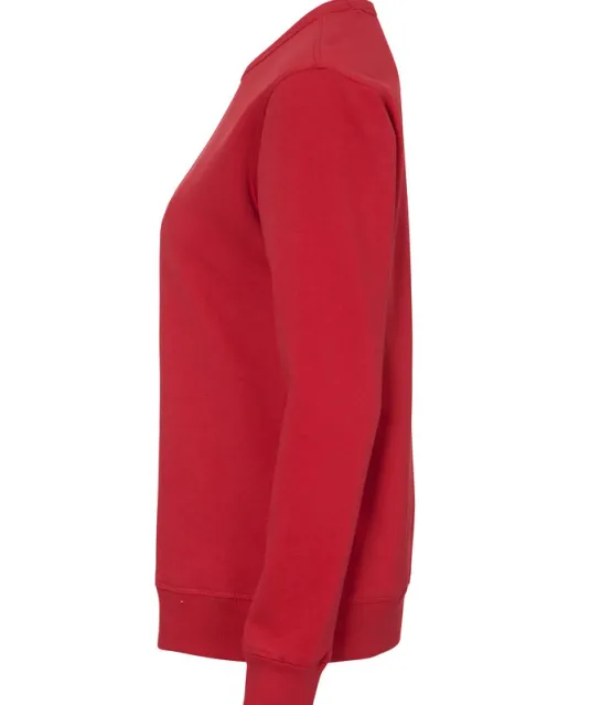 SWEATER CREW NECK LADY - GOTS GECERTIFICEERD Rood