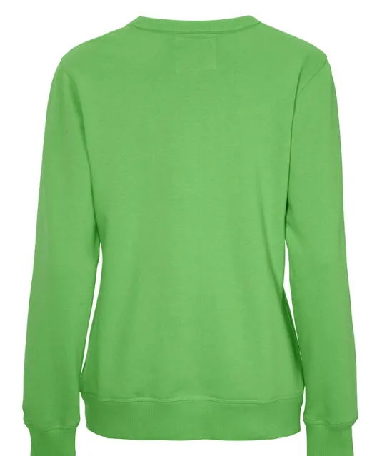 SWEATER CREW NECK LADY - GOTS GECERTIFICEERD Groen
