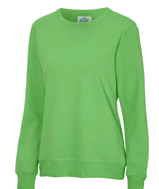 SWEATER CREW NECK LADY - GOTS GECERTIFICEERD Groen
