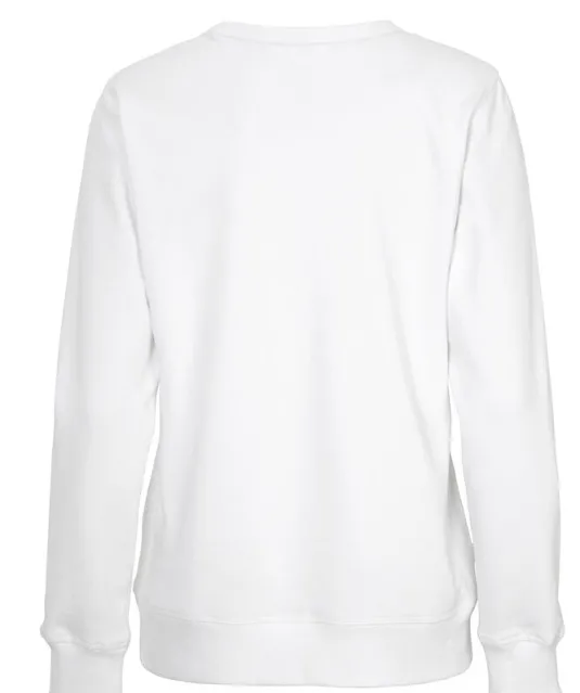 SWEATER CREW NECK LADY - GOTS GECERTIFICEERD Wit