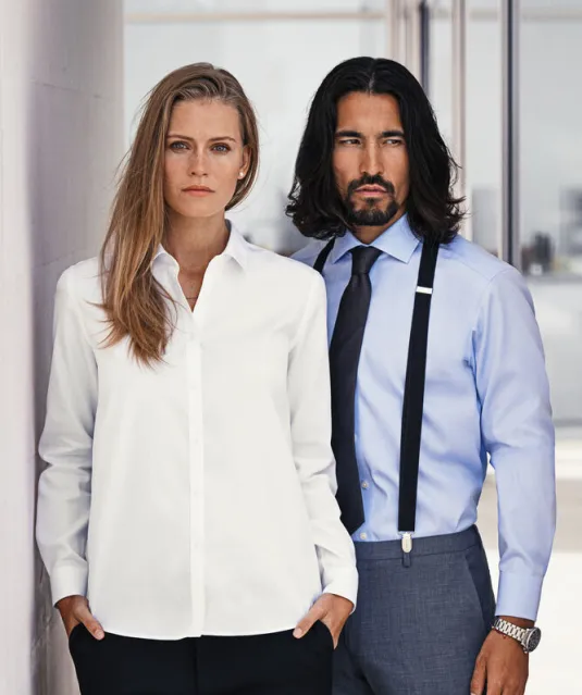 Green Bow 01  Hemd Relaxed Fit Dames Wit