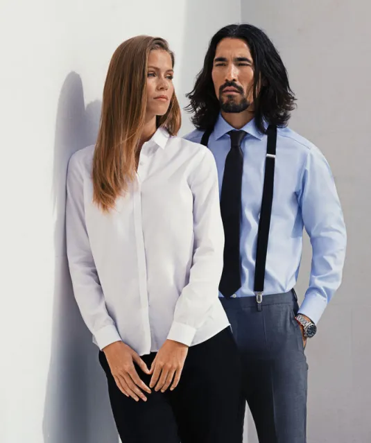 Green Bow 01  Hemd Relaxed Fit Dames Wit