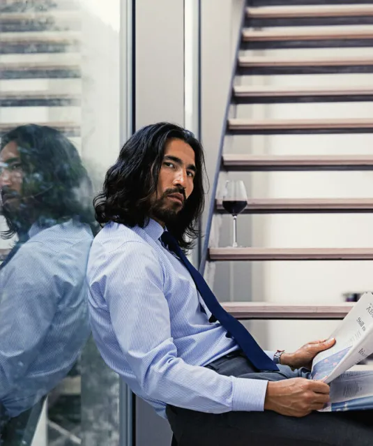 Yellow Bow 50  Hemd Slim Fit Heren Wit