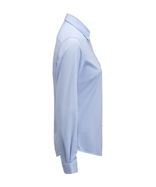 Indigo Bow 132   Hemd Contemporary Fit Dames Lichtblauw