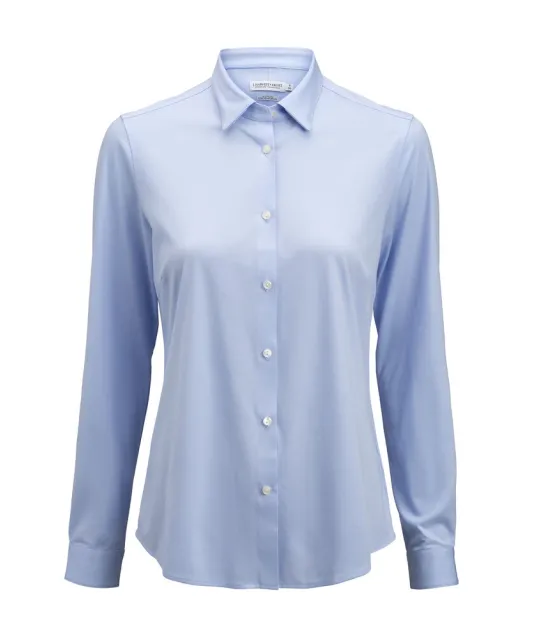 Indigo Bow 132   Hemd Contemporary Fit Dames Lichtblauw