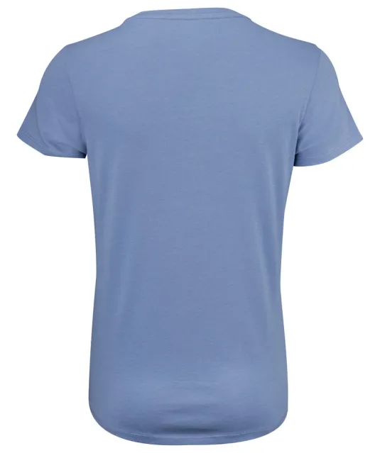 American U  T-Shirt Dames Zomersblauw