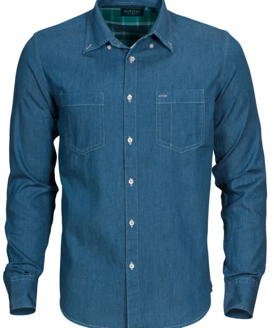 Jupiter Hemd Heren Denim blauw