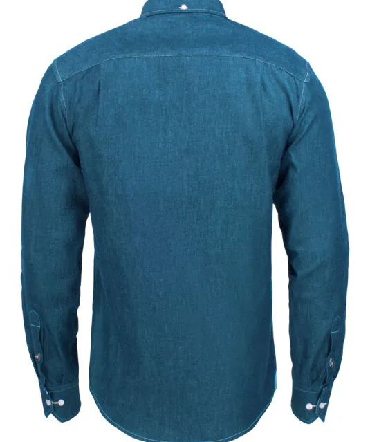 Jupiter Hemd Heren Denim blauw
