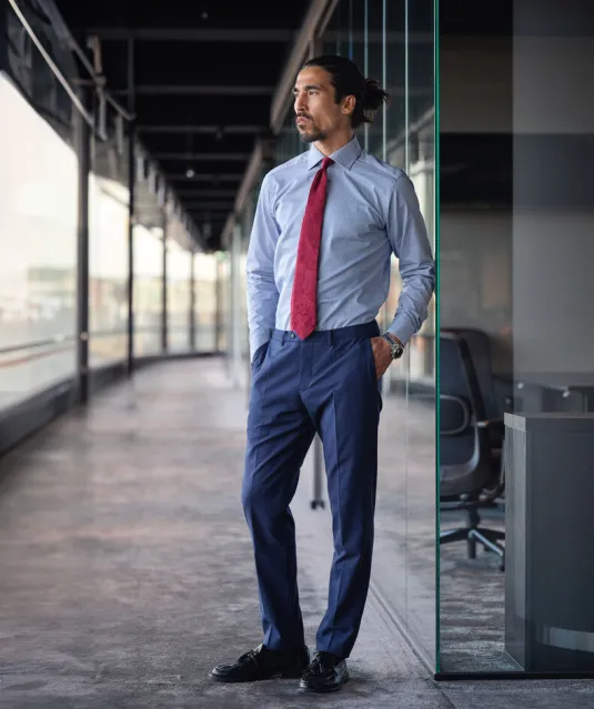 Yellow Bow 50 Hemd Regular Fit Heren Wit