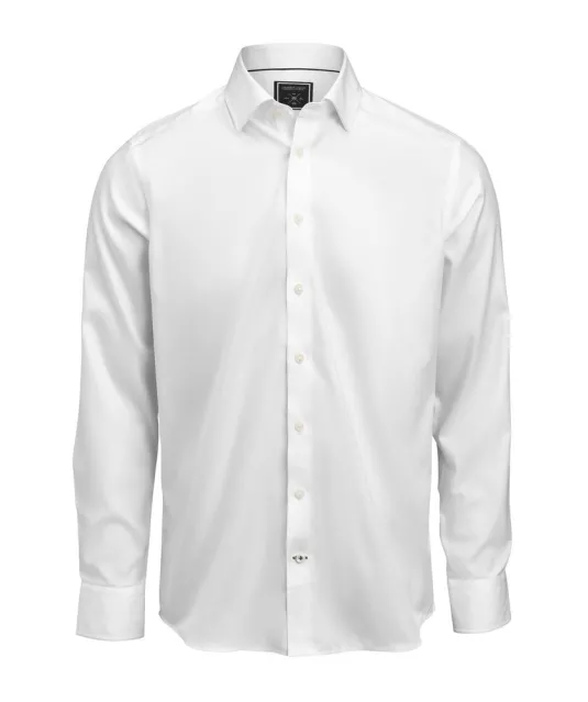 Black Bow 60  Hemd Slim Fit Heren Wit