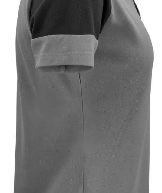 Prime Polo Dames Staalgrijs/zwart