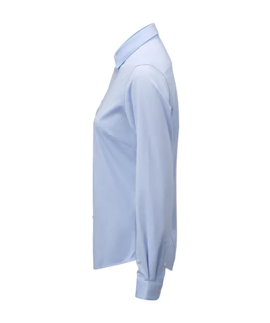 Indigo Bow 132   Hemd Contemporary Fit Dames Lichtblauw