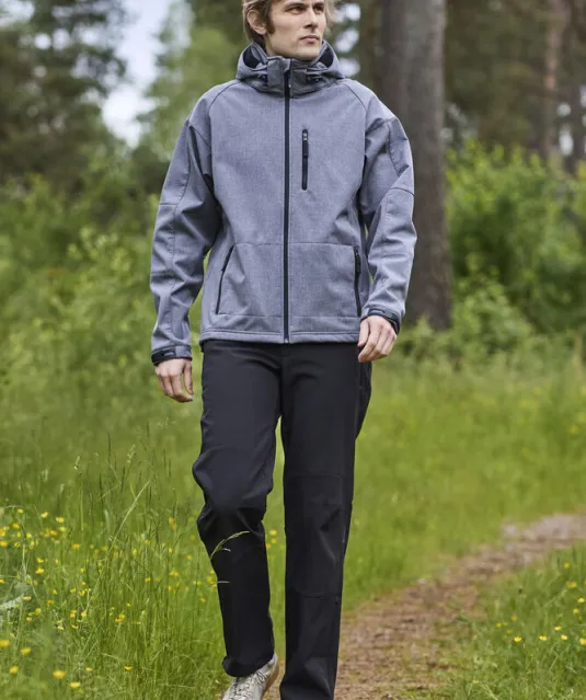SOFTSHELL TULSA Donker grijs mêlée