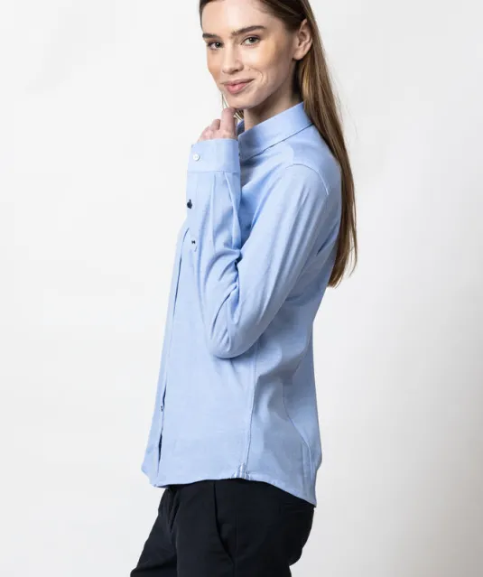 Indigo Bow 34  Hemd Dames Lichtblauw