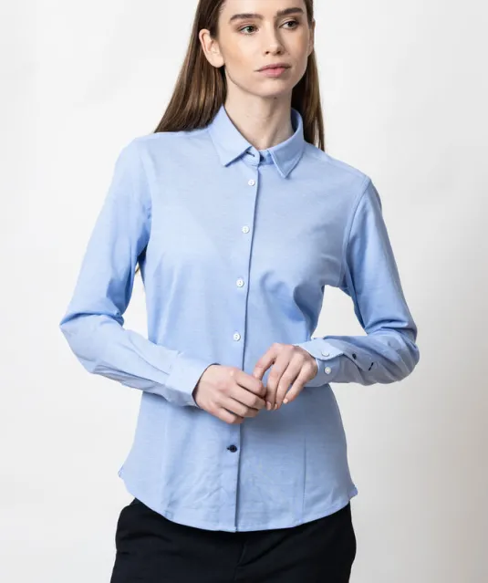 Indigo Bow 34  Hemd Dames Lichtblauw