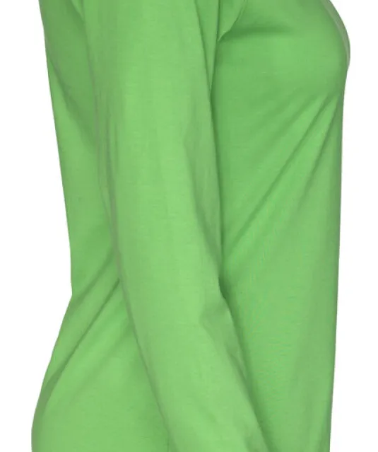 T-SHIRT LONG SLEEVE LADY - GOTS GECERTIFICEERD Groen