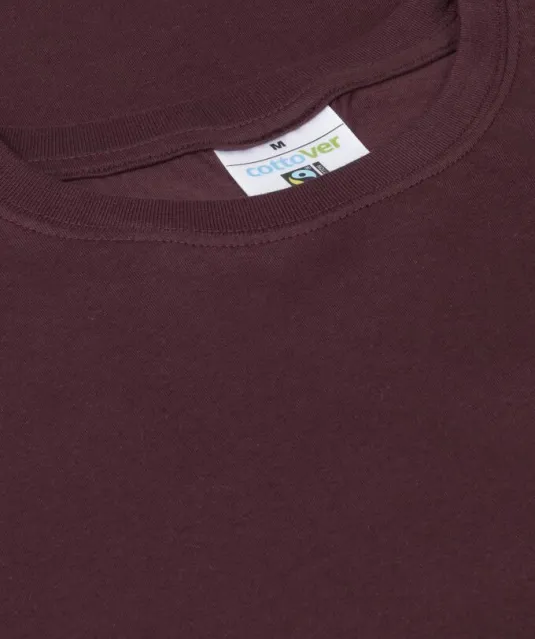 T-SHIRT MAN - GOTS GECERTIFICEERD Bordeaux