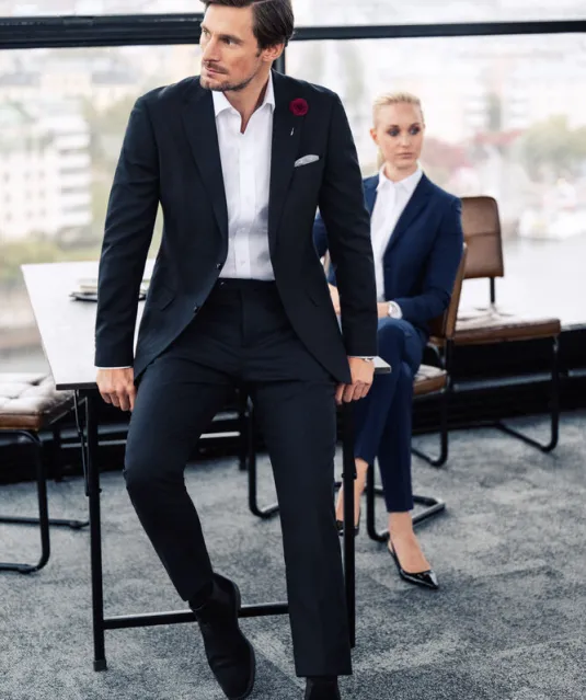 Black Bow 60  Hemd Regular Fit Heren Wit