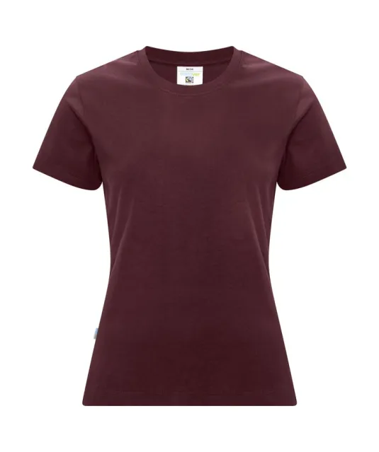 T-SHIRT LADY - GOTS GECERTIFICEERD Bordeaux
