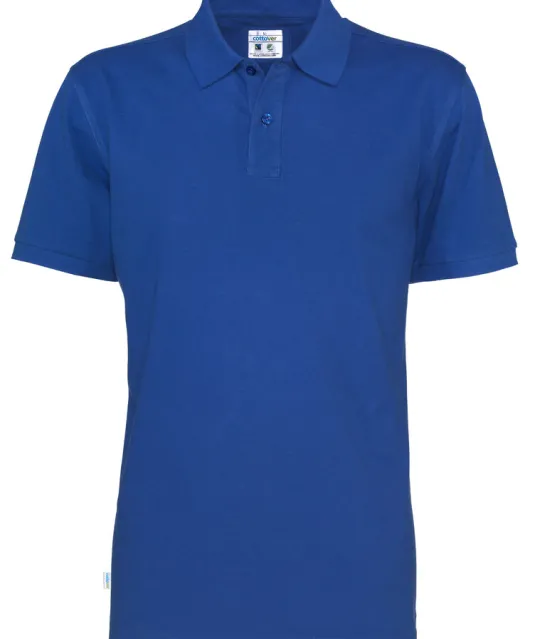 POLO PIQUE MAN - GOTS GECERTIFICEERD Blauw