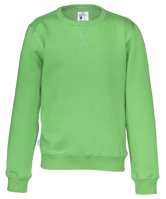 SWEATER CREW NECK KID - GOTS GECERTIFICEERD Groen
