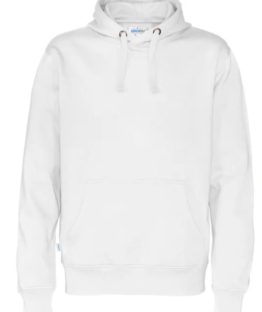 HOODIE MAN - GOTS GECERTIFICEERD Wit