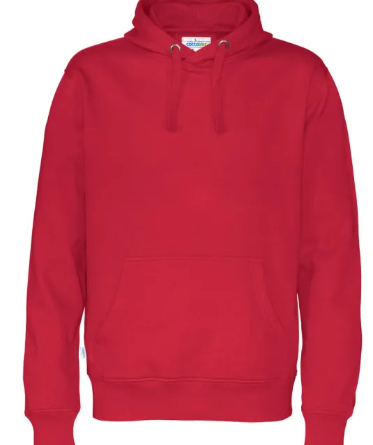 HOODIE MAN - GOTS GECERTIFICEERD Rood