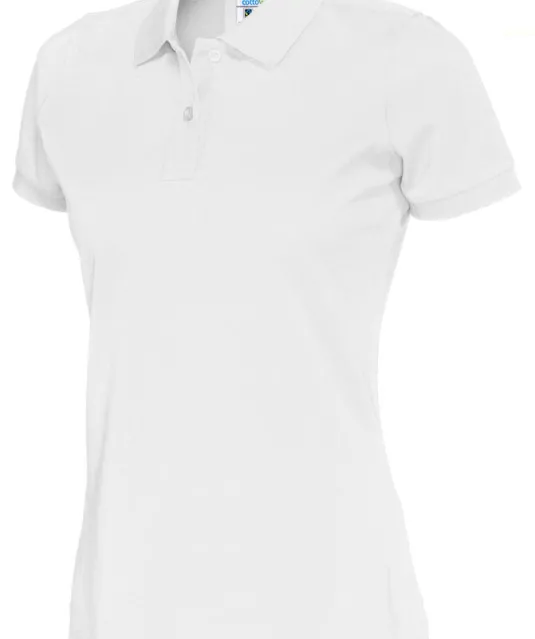 POLO PIQUE LADY - GOTS GECERTIFICEERD Wit